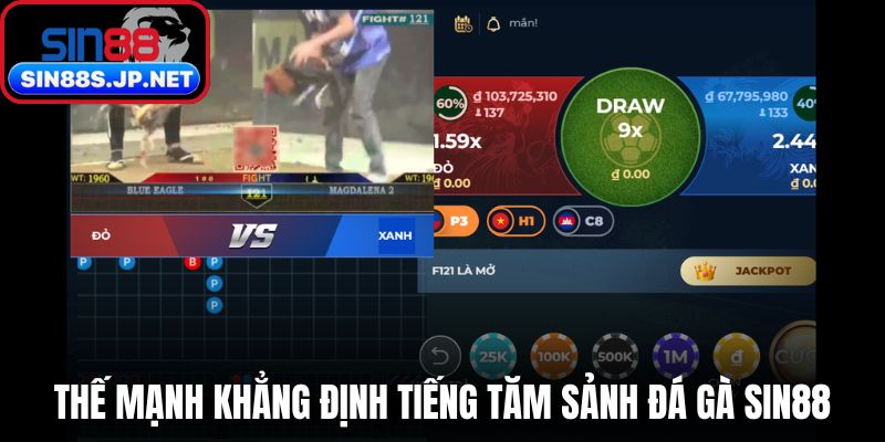 Thế mạnh khẳng định tiếng tăm sảnh đá gà SIN88