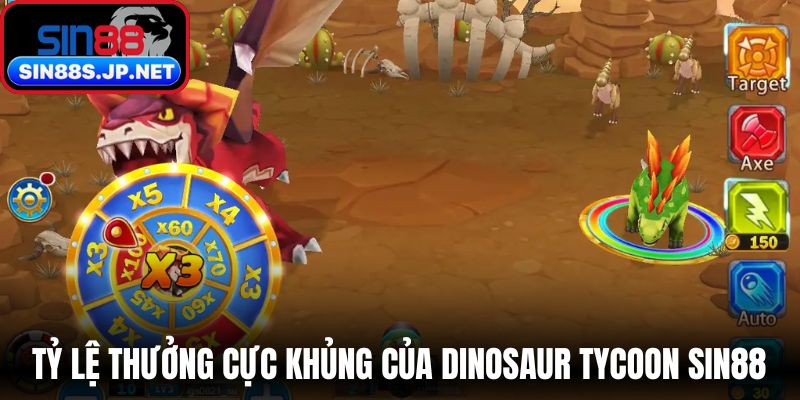 Tỷ lệ thưởng cực khủng của dinosaur tycoon SIN88 
