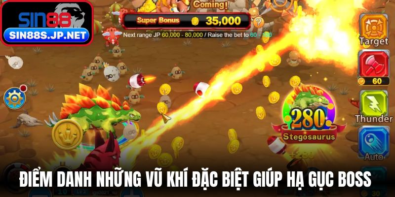 Điểm danh những vũ khí đặc biệt giúp hạ gục boss 