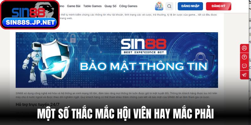 Một số thắc mắc hội viên hay mắc phải
