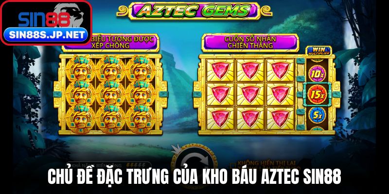 Chủ đề đặc trưng của kho báu Aztec Sin88