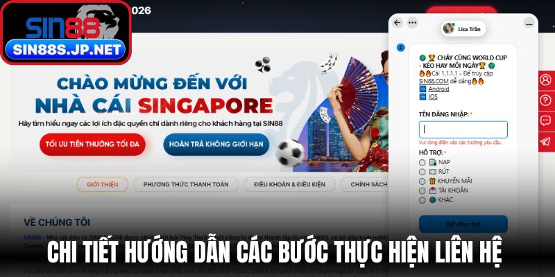 Chi tiết hướng dẫn các bước thực hiện liên hệ đến đội ngũ chăm sóc