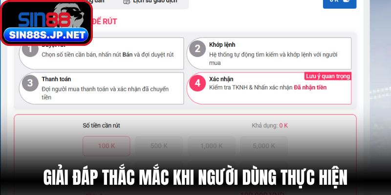 Giải đáp thắc mắc phổ biến khi người dùng thực hiện giao dịch 