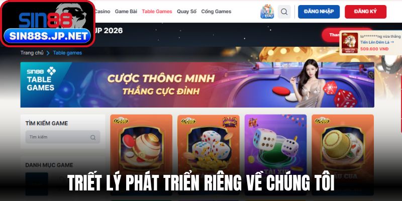 Triết lý phát triển riêng về chúng tôi
